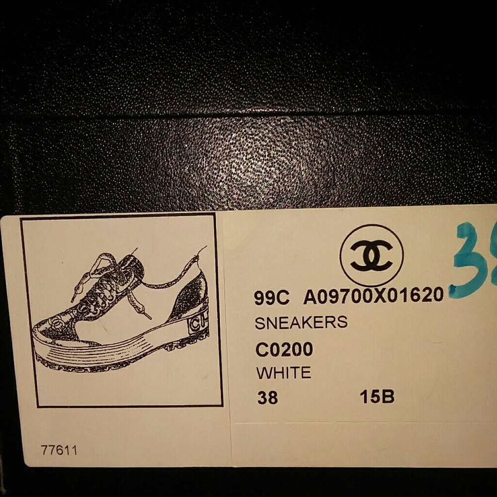 Vintage Chanel sneakers sz8 - Picture 4 of 6